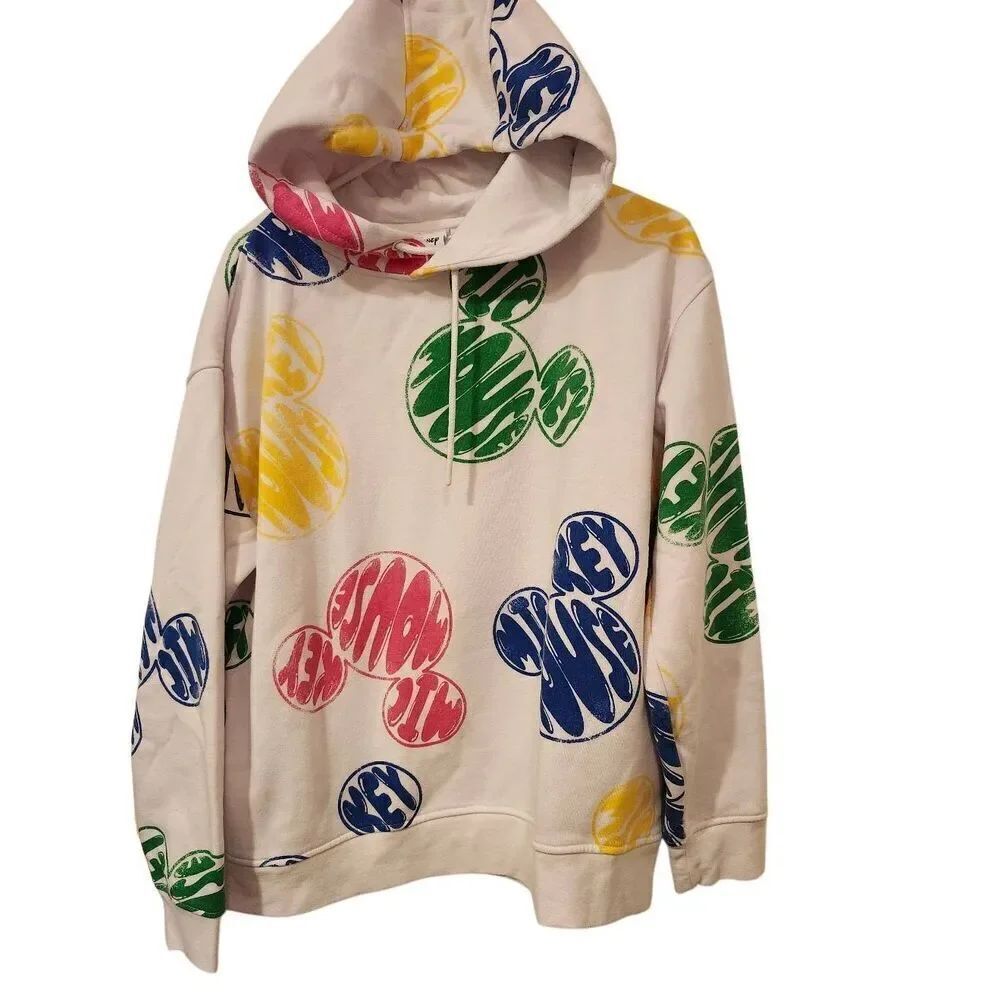 Disney Graphic Oversized Hoodie With Side Pockets Size L Fits Like A Loose XL